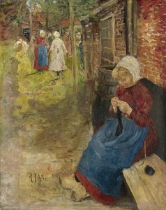 Knitting Girl — Fritz Von Uhde