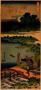 Peasant Carrying Rushes — Katsushika Hokusai