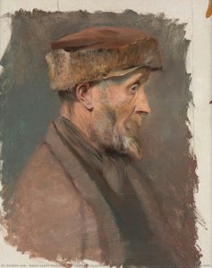 Sketch of Poor Old Man with a Fur Cap