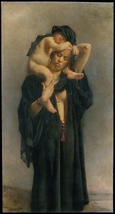 An Egyptian Peasant Woman And Her Child — Léon Joseph Florentin Bonnat