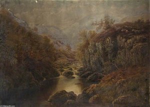 On The Lledr, North Wales — William Mellor