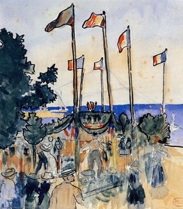 The Fourth Of July By The Sea — Henri Edmond Cross