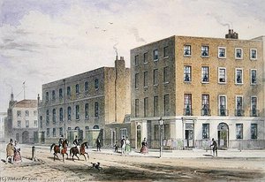 View Of Soho Square And The Catholic Chapel — Thomas Hosmer Shepherd