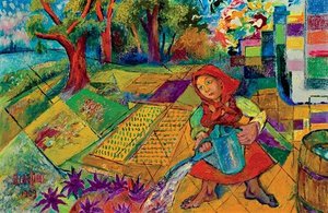 Woman With Watering Can — David Davidovich Burliuk
