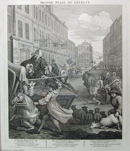 Zweite Stufe Der Grausamkeit — William Hogarth