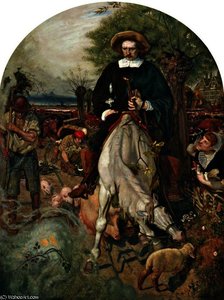 Cromwell On His Farm — Ford Madox Brown