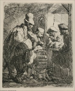 The Travelling Musicians — Rembrandt Van Rijn, Dutch Golden Age
