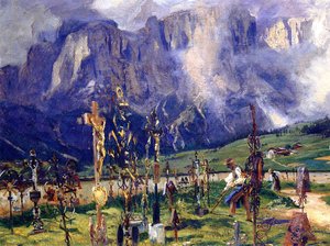 Graveyard In The Tyrol — John Singer Sargent