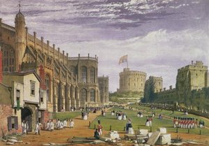 Lower Ward With A View Of St George's Chapel And The Round Tower — James Baker Pyne