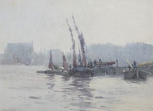 Boats In A Harbour — Rose Maynard Barton