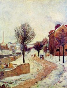 Suburb Under Snow — Eugène Henri Paul Gauguin