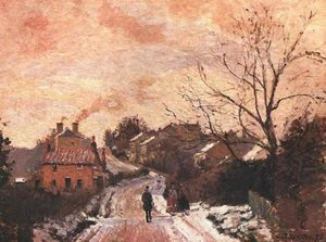 Lower Norwood Bajo La Nieve — Camille Pissarro