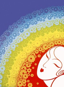Rainbow In Blossom — Erté