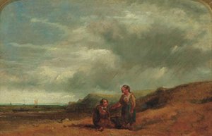 Children Resting On A Beach — William Collins