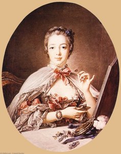 Marquise De Pompadour At The Toilet-table