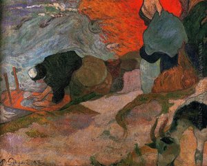 Washerwomen — Eugène Henri Paul Gauguin