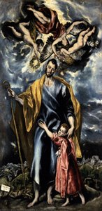 St Joseph Y El Niño Jesús — El Greco, Late Renaissance Mannerism