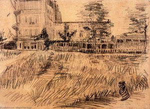 Restaurant De La Sirene At Asnieres — Vincent Willem Van Gogh, Post-impressionism