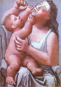 Mutter Und Kind — Pablo Picasso, Cubist Expression
