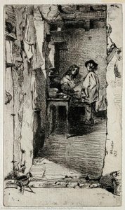 Rag Pickers, Quartier Mouffetard, Paris — Džejms Abbot Meknil Visler, 19th Century Realism