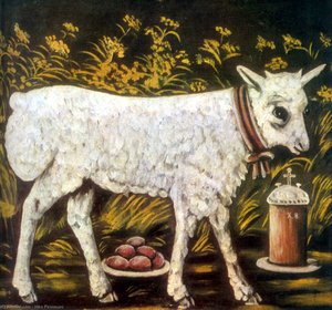 Easter Lamb — Niko Pirosmani