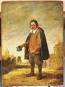 Le Queteur — David Teniers Ii Le Jeune, Baroque