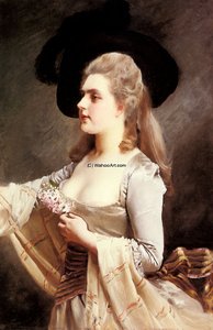 AN Elegant Lady In A Black Hat