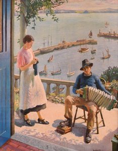 The Blue Door - Newlyn — ハロルド・ハーヴェイ