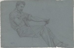 Study Of A Rowing Man — William-adolphe Bouguereau