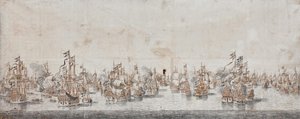 The Battle Of Fehmarn — Willem Van De Velde The Elder