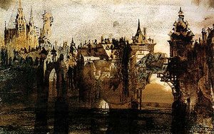 Town With Tumbledown Bridge — Victor Marie Hugo