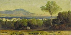 Argostóli And The Black Mountain, Cephalonia — Edward Lear