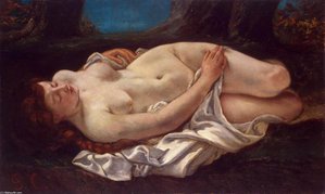 Reclining Woman — Gustave Courbet, Contemporary Realism