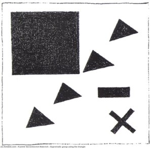 Suprematic group using the triangle