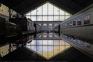 Central area of the Madrid Railway Museum