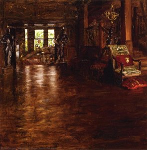 Interior, Oak Manor — William Merritt Chase, Impressionist Painting