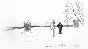 Winter Landscape. Cemetery. — Isaak Ilyich Levitan
