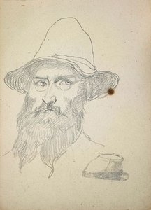 Male Head — Sanford Robinson Gifford