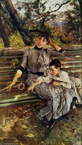 In Garden — Giovanni Boldini