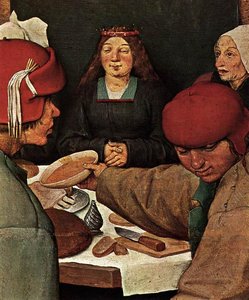 Bauernhochzeit (detail) — Pieter Bruegel Der Ältere, Nordliche Renaissance