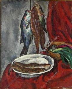 Still Life. Fish. — Pyotr Konchalovsky