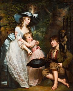 A Young Woman And Girl Offering Charity To A Kneeling Beggar Boy — Джеймс Норткоут