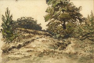 Upward Path, Near Vichy — Jean François Millet The Elder
