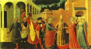 Annunciation. The Wedding Of The Virgin — Fra Angelico, Early Renaissance