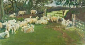 Exmoor-schafe — Sir Alfred James Munnings, Impressionistische Rückkehr