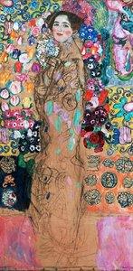 Portrait Of A Lady, Unfinished — Gustav Klimt, Symbolist Movement