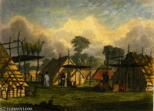 Dakotah Village — Seth Eastman