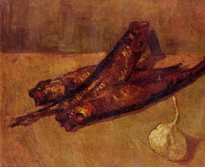 Still Life With Bloaters And Garlic — Vincent Willem Van Gogh, Post-impressionism