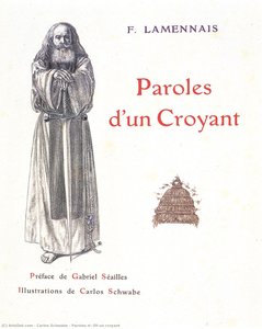 Paroles D'un Croyant — Carlos Schwabe