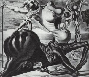 The Golden Age - Family Of Marsupial Centaurs — Salvador Dalí